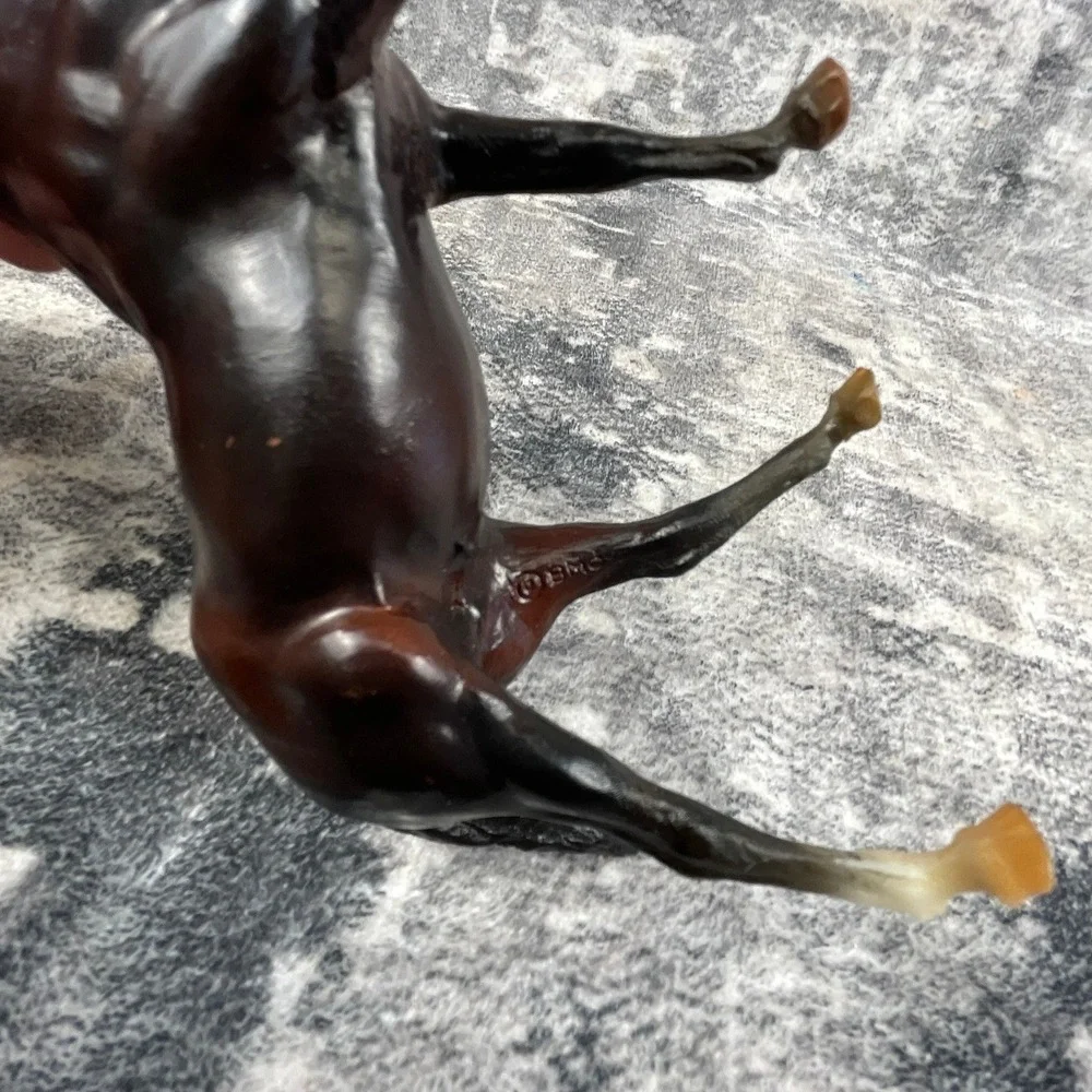 Breyer BMC Walking Horse Dark Brown Pale Leg Nose‎ Blaze Equestrian Figure